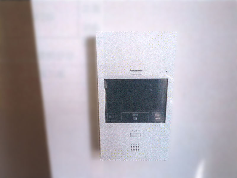 交換後の玄関前子機