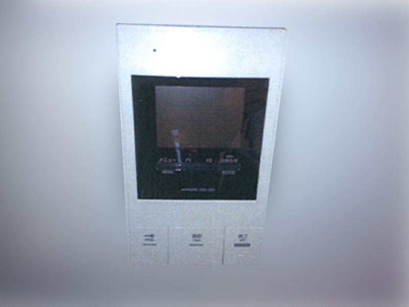 交換後の玄関前子機