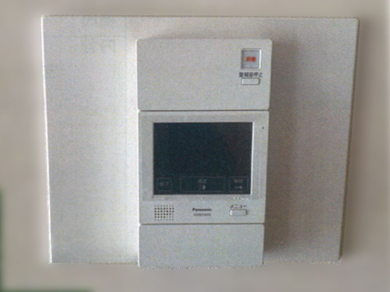 交換後の玄関前子機