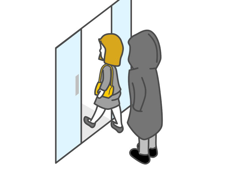 共連れ侵入手口